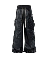 Men's Vegan Leather Cargo Pants